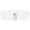 White, variant on Elegant Women's Wide Stretch Belt with Decorative Buckle for Fashionable Dress Attire