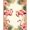 Pink Green Gold, Pattern 19, variant on ODIKA 8'x10' Washable Area Rug Watercolor Leaves Botanical Frond Border Jungle Motif Exotic for Dining Room, Large Office, Lounge, Non-Slip Chair-Friendly Mat