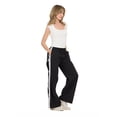 thumbnail image 3 of Forever 21 Women's Nylon Wide Leg Pant with Side Stripes, Sizes XS-XL, 3 of 5