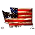thumbnail image 1 of Washington American Flag - 12" Vinyl Sticker Waterproof Decal, 1 of 1