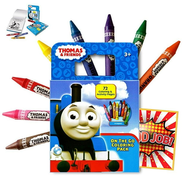 Download Thomas The Train 72 Page Activity Coloring Book With A 8 Colorful Extra Large Jumbo Crayons Also Included Is 1 Large Reward Sticker Walmart Com Walmart Com