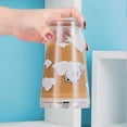 thumbnail image 4 of Botella de agua de vidrio de 480 ml con pajita (juego de 2) - HUOGUO, 4 of 5