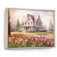 thumbnail image 2 of Designart "Brookside Blooms Tranquility I" Tulips Floater Framed Wall Decor, 2 of 5