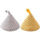thumbnail image 2 of 2 piezas de cubierta de agarre para olla de cocina, soporte para manija de olla anti-caliente, mango de olla con aislamiento térmico de algodón con forro japonés, cubiertas triangulares para sart, 2 of 5