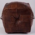 thumbnail image 7 of Square Shaped Buffalo Leather Handmade Eco-Friendly Brown Pouf - Square Shape Pouf,14"x14"x14", Plain Solid Pouf, Buffalo Leather Pouf, Recycled Foam with Fibre Fill Stuffed Pouf, Leather Seating Pouf, 7 of 7