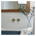 thumbnail image 3 of HAGSYCT 1 Pcs Basin Faucet Bathroom Sink Faucet Wall Mounted Single Handle Hot Cold Water  Rose Gold Set, 3 of 4
