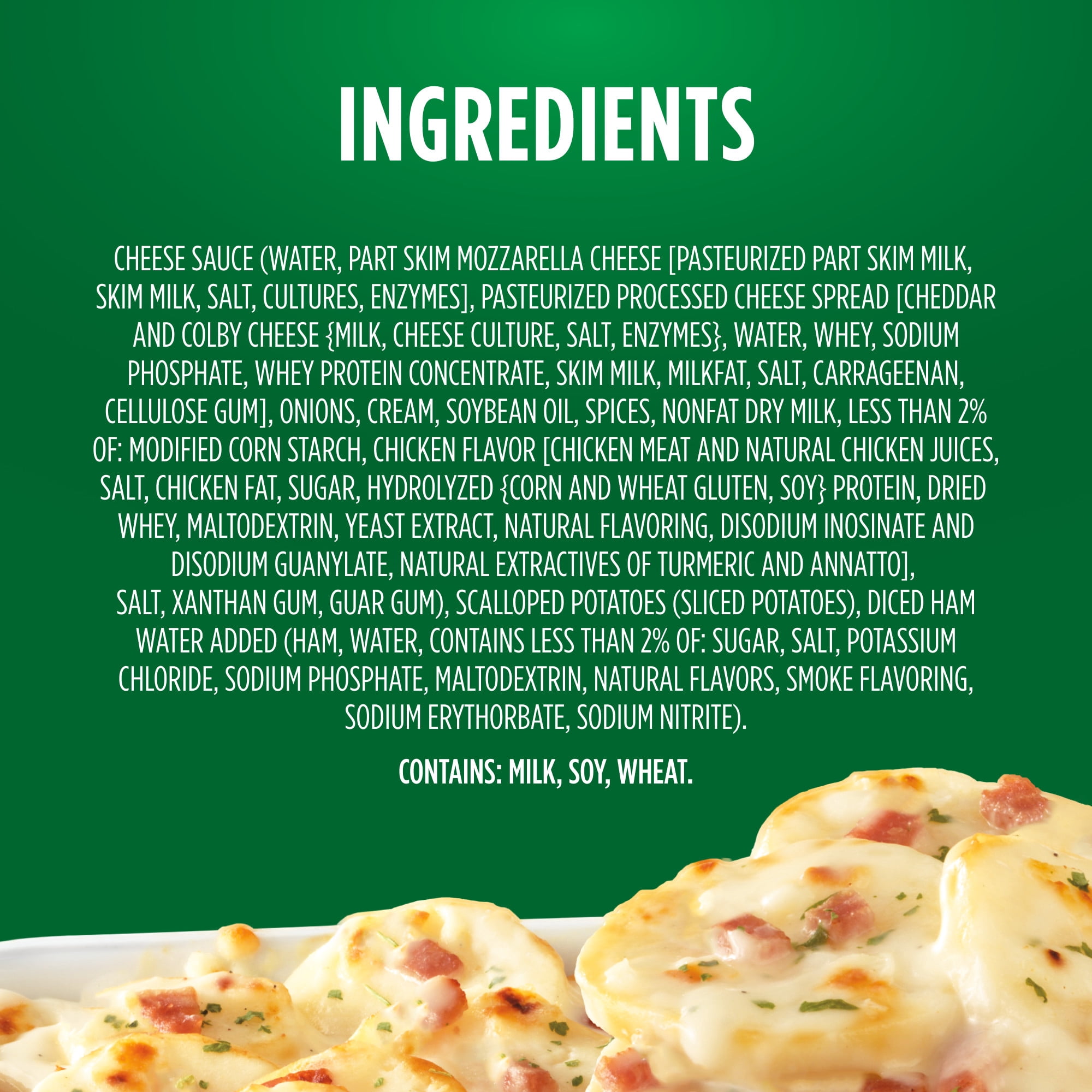 Marie Callender’s Scalloped Potatoes in a Creamy Cheese Sauce With Ham, Meal To Share, Frozen Meal, 27 oz.