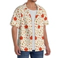 thumbnail image 2 of Kdxio Men's Hawaiian Shirt for Men Short Sleeve Shirt A Simple Autumn Summer Casual Holiday Beach Button Down T-Shirts, 2 of 5