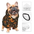 thumbnail image 3 of Fotbe Festive Squirrels Dark Forest Sudadera con Estampado para Perros Pequeños – Suéter con Capucha para Mascotas, Tela Suave de Forro Polar con Bolsillo-Medium, 3 of 7