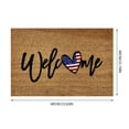 thumbnail image 3 of Independence Day Patriotic Star Welcome Doormat 24x16 Inch Polyester Indoor Outdoor Floor Rug with Non-Slip Rubber Backing Perfect for Memorial Day & 4th of July Decorations,Entrance, Home Décor, 3 of 3
