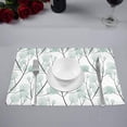 thumbnail image 2 of MKHERT Vintage Tree Twigs Leaf Art Placemats Table Mats for Dining Room Kitchen Table Decoration 12x18 inch,Set of 6, 2 of 4