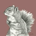 thumbnail image 2 of Wilson, Kelsey 15x15 White Modern Wood Framed Museum Art Print Titled - Watercolor Pencil Forest color IV-Squirrel, 2 of 4