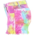 thumbnail image 6 of Fesfesfes Jeans for Women Pocket Tie-dye Jeans Denim Pants Female Hole Bottom Casual Shorts, 6 of 8