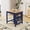 Table - Blue, variant on HLR Farmhouse Blue Dining Table for 2 with Seasoning Rack, Kitchen Dining Room Table for Small Space(Apartment)