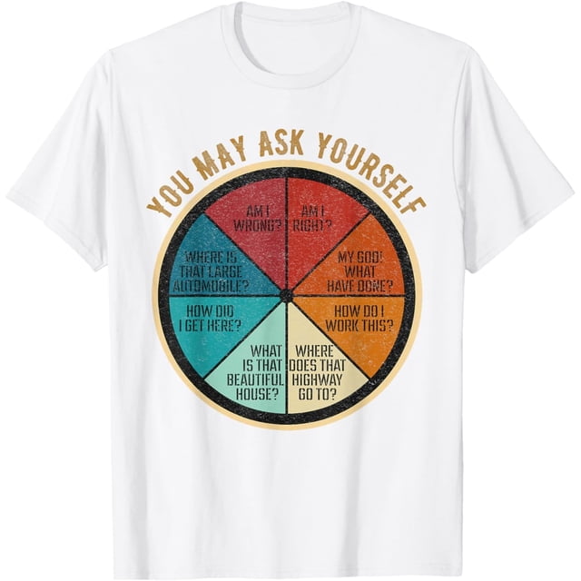 You May Ask Yourself Retro 80s Music Humor Vintage Camiseta