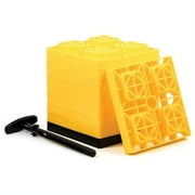 Camco Fasten Black, M Plastic, RV Leveling Blocks, 2 Pack