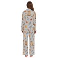 thumbnail image 3 of FORMRS Womens Pajama Set Long Sleeve Top and Pants with Pockets Soft Comfy Lounge Sleepwear, Sizes S-2XL, Brown Cartoon Bears, 3 of 7