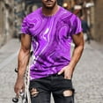 thumbnail image 1 of Styesk T-Shirts pour Hommes Mode Hommes Confortables Imprimés Manches Courtes Col Rond Blouses Chemises, 1 of 5