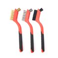 thumbnail image 1 of Kuymtek 3 Uds Cepillo Alambre 7 Pulgadas Mini Micro Removedor Pintura Óxido Cepillos Fregado Rojo, 1 of 9