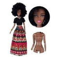 thumbnail image 3 of A-Waroom 2 Pcs Kids Gift 12 inch Toy Dolls African Black Doll Moveable Jointed Body Doll Toys for Girls, 3 of 4