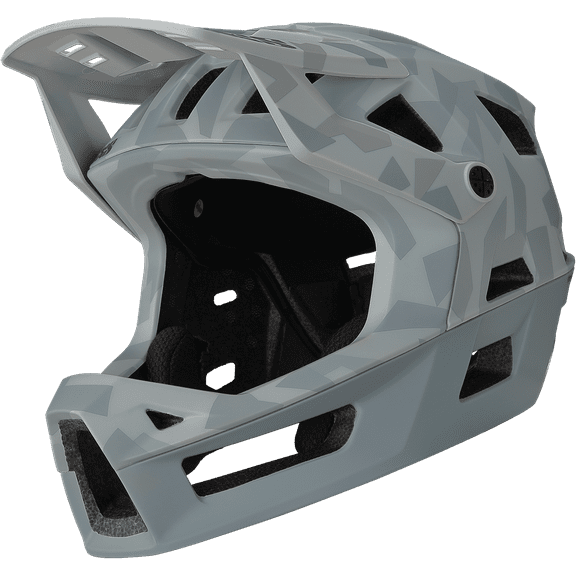 iXS Trigger FF MIPS Enduro Mountain Bike Full Face Helmet Grey Camo, SM(54-58cm)