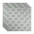 thumbnail image 1 of FASÄDE Rings Decorative Vinyl 2ft x 2ft Lay in Ceiling Panel in Argent Silver (5 Pack), 1 of 5