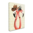thumbnail image 3 of Stupell Industries Vintage Flamingos Cowboy Hat Antique Fashion Outfit Graphic Art Gallery Wrapped Canvas Print Wall Art, Design by Amelie Legault, 3 of 7