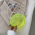 thumbnail image 2 of LHSHID Women Acrylic Evening Clutch Bag Shell Clutch Purse Transparent Stadium Approved Crossbody Shoulder Handbag with Pearl, 2 of 7