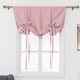 thumbnail image 1 of Zhuge Cortina opaca con lazo, aislante térmico, ajustable, para ventanas pequeñas, con bolsillo para barra (46" x 63", rosa), 1 of 5