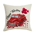 thumbnail image 4 of Housse de Coussin Carrée pour Canapé Camion Gnome de la Saint-Valentin, 4 of 8