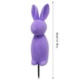 thumbnail image 3 of fsxdhpcsgfc Rabbit Shaped Inserts Green Rabbit Shaped Potted Easter Bunny Suitable For Easter Porch Decoration Outdoor/Indoor Woven Ground Cover Wall Numbers Plaque 7 Rain Gauge Replacement Tube Board, 3 of 4
