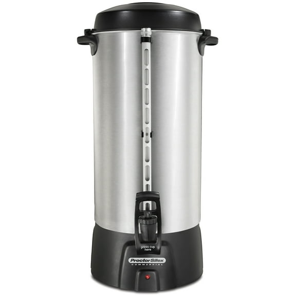 Proctor Silex Commercial 45100R 100 Cup Coffee Urn, 120V, Aluminum