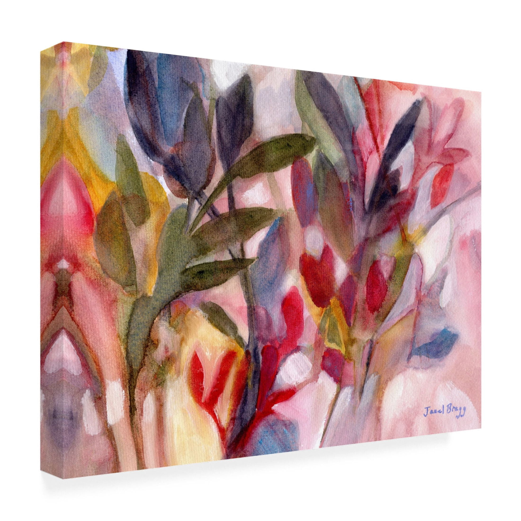 Canvas Wall Art - Janel Bragg 'Joy For all Seasons' Wall Art for Living Room, Bedroom, or Office Décor by Trademark Fine Art - 19 x 14 Inches
