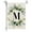 M, variant on Moocorvic Welcome Decorative Garden Flags with Letter, Wreath Double Sided House Yard Patio Outdoor Garden Flags Small Garden Flag Family Last Name Initial Decoration(P)