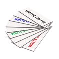 thumbnail image 1 of 10 Dry Erase Magnetic Shelf Label Magnets 1" x 5" White, 1 of 4