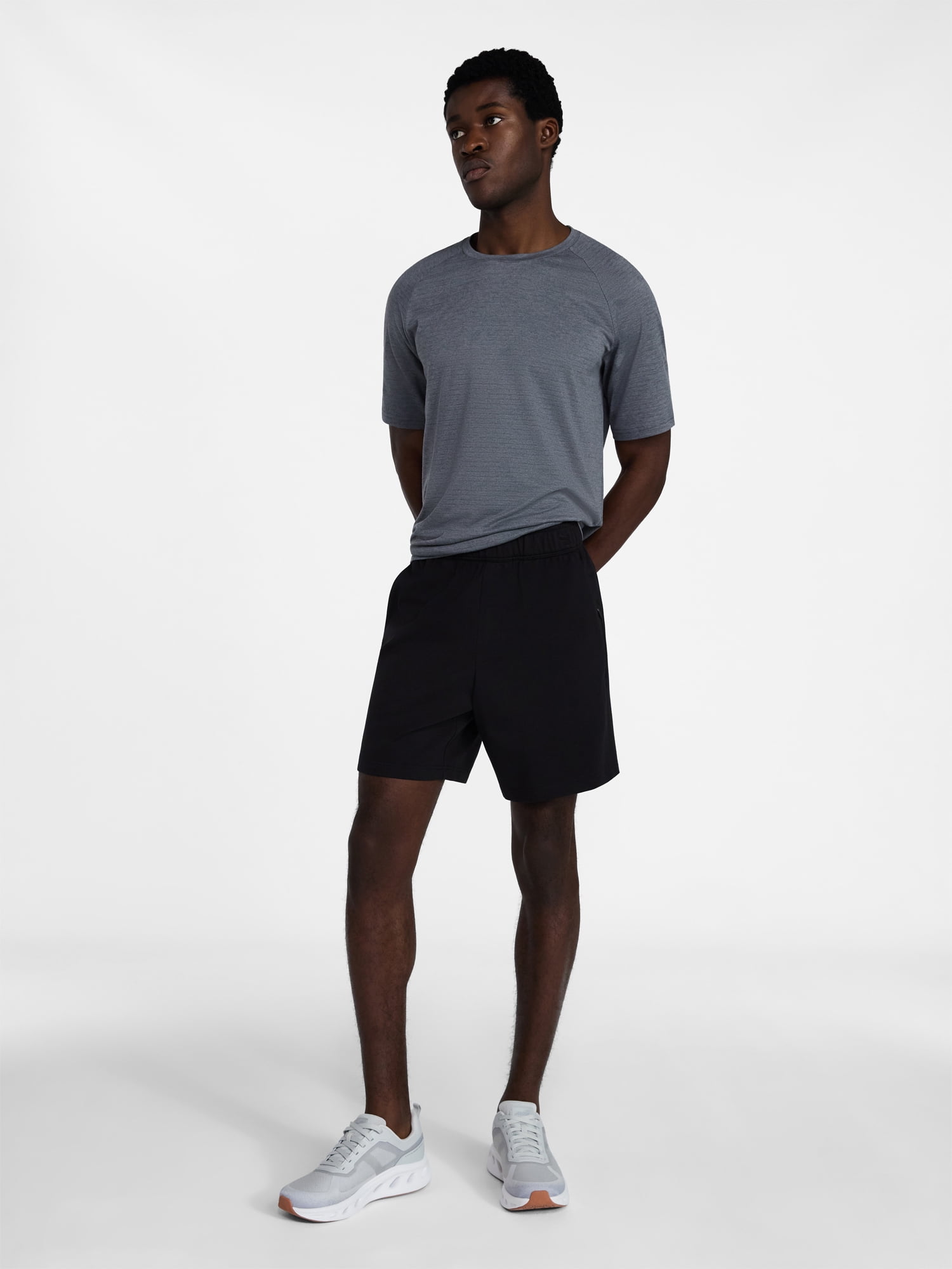 Athletic Works Men's and Big Men's Ponte Knit Shorts, Sizes XS-3XL