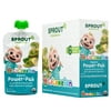 CoComelon Sprout Organics Power-Pak Toddler Food, Organic Kiwi, Banana & Spinach, 4 oz Pouches (6 Pack)