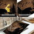 thumbnail image 2 of Bear Wildlife Placemats Set of 6,Washable Heat Resistant 12×18 Inch Linen Table Mats Farmhouse Wooden Place Mats for Party Outdoor Dining Décor, 2 of 6