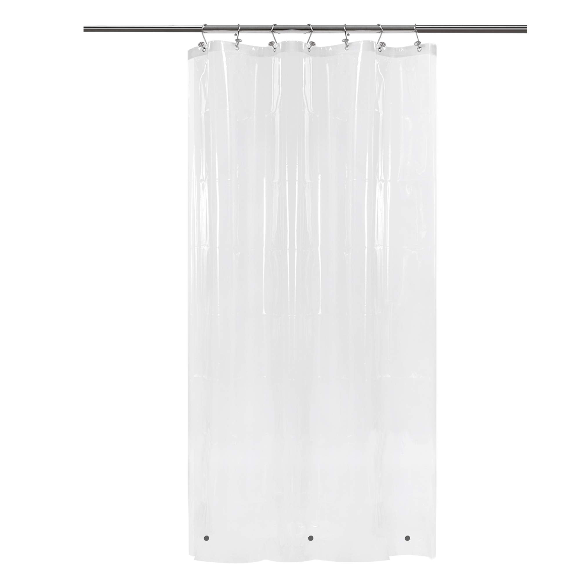 Narrow Shower Curtain Liner with 3 36" x 78", Waterproof PEVA