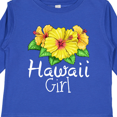 thumbnail image 4 of Inktastic Hawaii Girl Hibiscus Flowers Girls Long Sleeve Toddler T-Shirt, 4 of 5