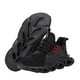 thumbnail image 1 of Tenis de seguridad FootShack Botas Unisex Ligeros SafetyAirBlack 6.5US 24.5MX Negro Plantilla Kevlar suela EVA Punta de Acero, 1 of 2