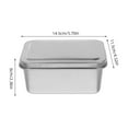 thumbnail image 2 of OUNONA 2Pcs Silver Bread Baking Trays Stainless Steel Smooth Surface Oven Pans for Home, 2 of 8