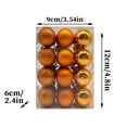 thumbnail image 3 of HBBKVI 24 Pcs Christmas Ball Ornaments Set, 1.2" Christmas Decorations Orange, Christmas Tree Bauble Home Party Decor, 3 of 3