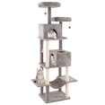 thumbnail image 1 of Gymax 81'' Large Cat Tree for Indoor Cats Multi-level Kitty Climbing Tower w/ 2 Condos, 1 of 10