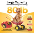 thumbnail image 3 of SPECSTAR Kids Wheelbarrow Children Garden cart with Toddler Gardening Tool Set Child Wheel Barrel Outdoor Indoor Toys Gift Red, 3 of 8