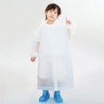 thumbnail image 6 of Convenient Unisex Thickening Full Body EVA Durable Rain Gear Reusable Poncho One-Piece Raincoat Rain Coat Kids Raincoat PURPLE, 6 of 8