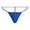 Blue, variant on Men's Low Rise Triangle Pouch Thong Underwear Pocket Briefs T Back Design, Pink