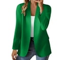 thumbnail image 2 of Pyhlmscde Women Cardigan Sweater Chunky Jacket Coat Fall Outwear Trendy Outfits, Business Casual Outfits for Women, Suit Jackets for Women, Women's Blazers & Suit Jackets Green XL, 2 of 6
