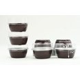 thumbnail image 2 of KitchenDance Ramequins Jetables en Aluminium 4 oz. - Options de Couleur et Couvercle - Lot de 100 (avec Couvercle Empilable, Chocolat), 2 of 6