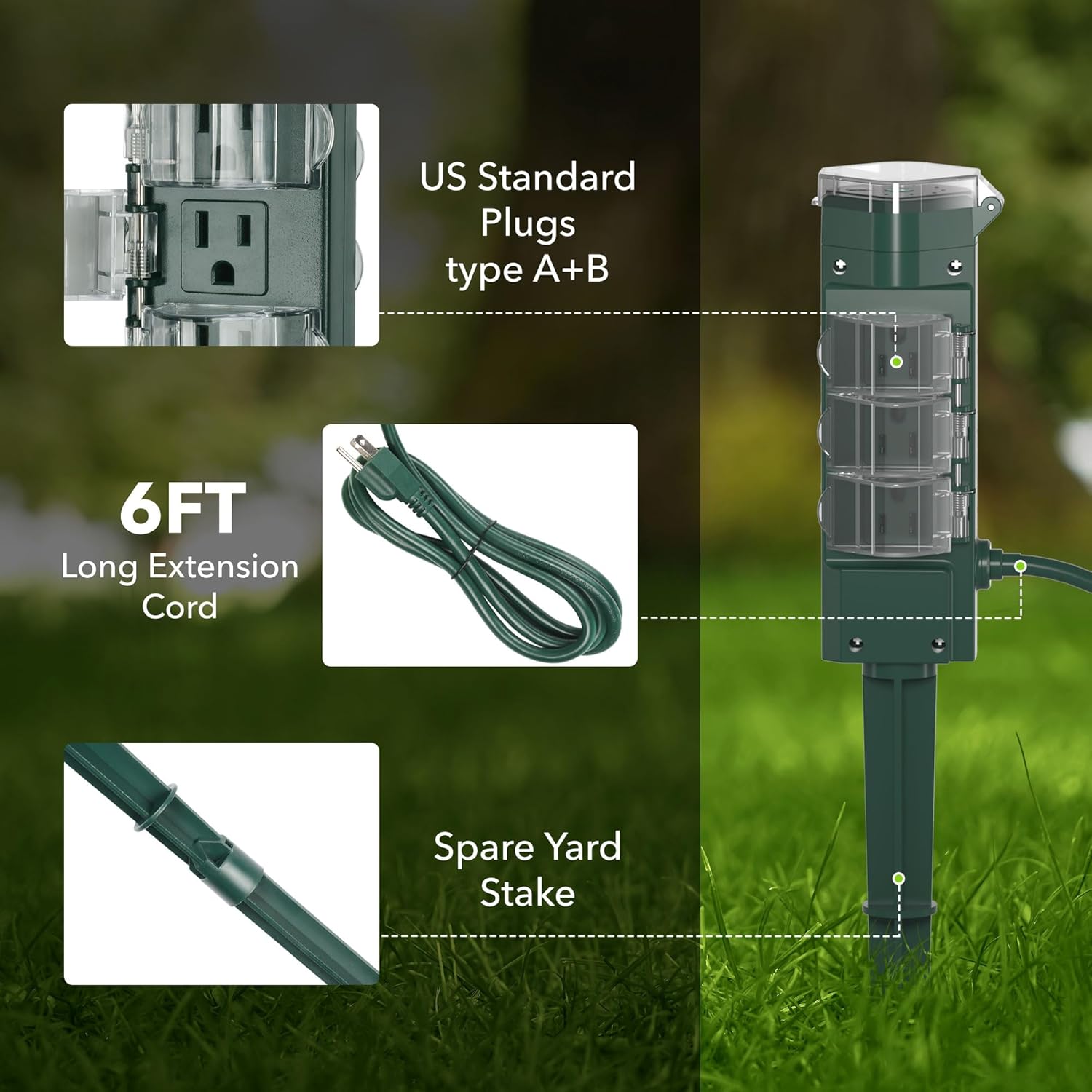 HBN Outdoor Power Strip Timer with Photocell photo 5